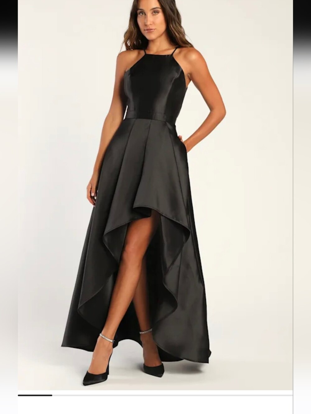 Lulus Broadway Show Black High-Low Gown Size XL - Picture 9 of 9